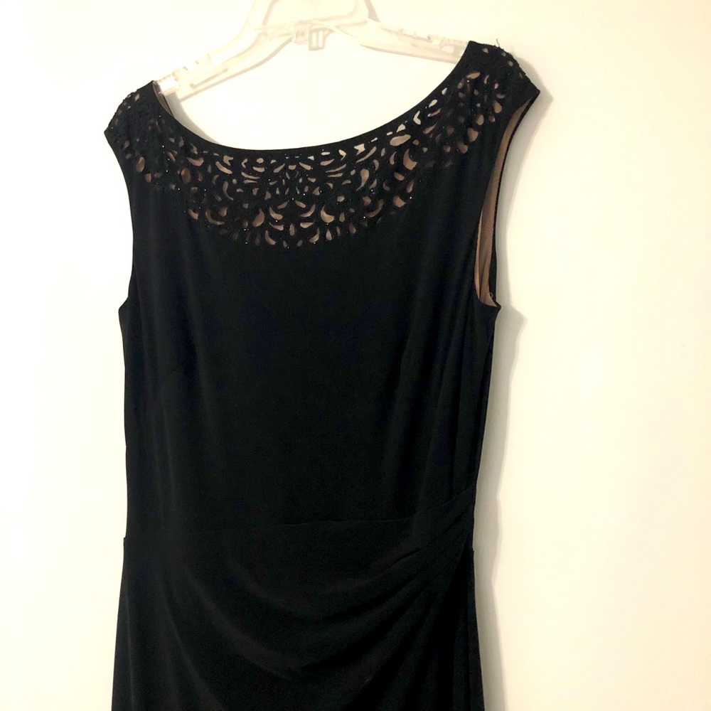 Formal Ralph Lauren black gown dress size 12